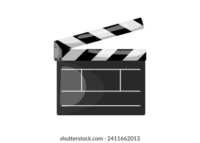 Diseño de sticker de información funcional de clapboard