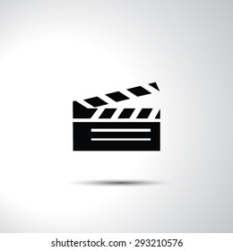 Clapboard icon illustration