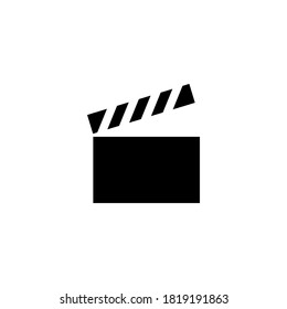 clapboard icon on white background