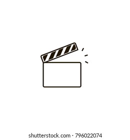 clapboard icon. sign design