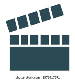 
Clapboard  Isolated Vector Icon fully editable
