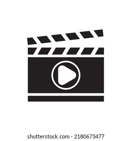 Clapboard logo images illustration design