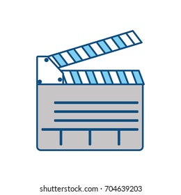 Clapboard movie isolated