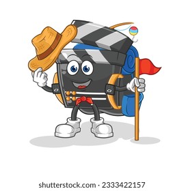 el vector de exploración del tablero. personaje de caricatura