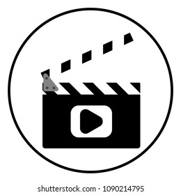 clapboard symbol icon