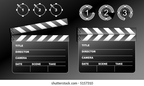Clapboard (vector)