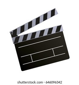 clapper board action video filmstrips