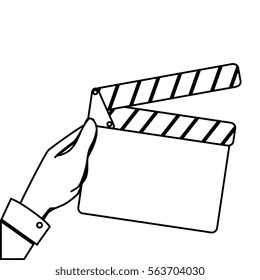 clapper board cinema icon
