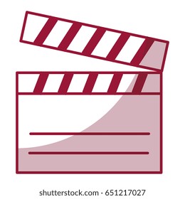 clapper board cinema icon