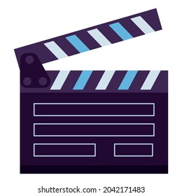 Clappboard-Kino einzeln Symbol