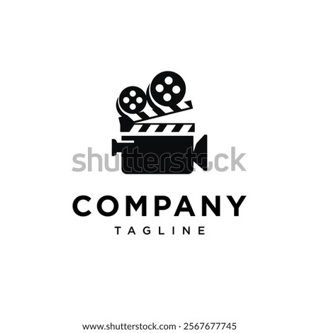 Clapper Board Film Logo Icon Vector