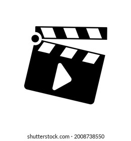 clapper board icon design vector template
