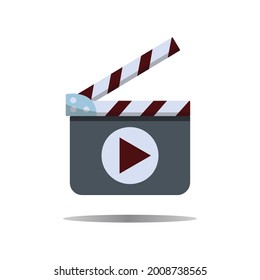 clapper board icon design vector template