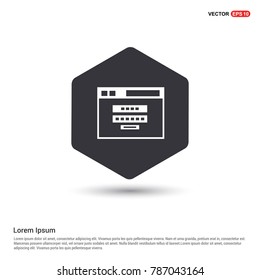 Clapper board icon - EPS 10