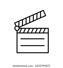 Clapper board icon flat trendy style illustration..eps
