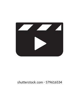 clapper board icon illustration isolated vector sign symbol
