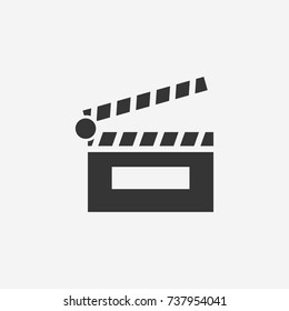 Clapper board icon illustration isolated vector sign symbol