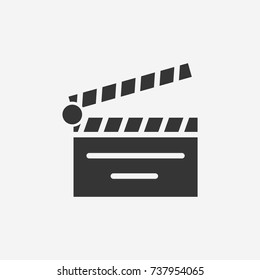 Clapper board icon illustration isolated vector sign symbol