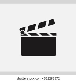 Clapper board  icon. One of set web icons