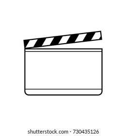 clapper board icon outline