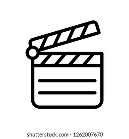 Clapper Board Icon Vector