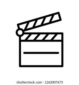 Clapper Board Icon Vector