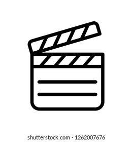 Clapper Board Icon Vector