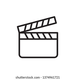 Clapper Board Icon Vector