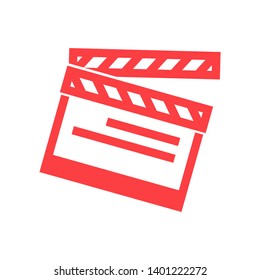 Clapper board icon vector - Vector