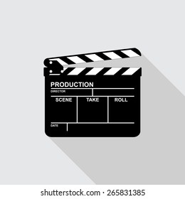 Clapper board icon - Vector