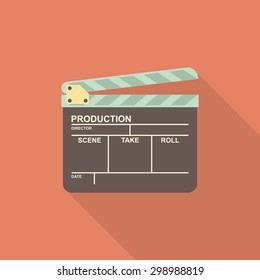 Clapper board icon - Vector