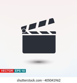 Clapper Board Icon Vector