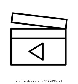 Clapper board icon vector design templates