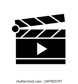 Clapper board icon vector design templates