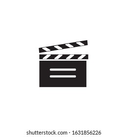 Clapper board icon vector design template