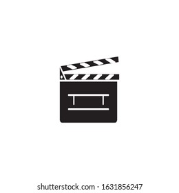 Clapper board icon vector design template