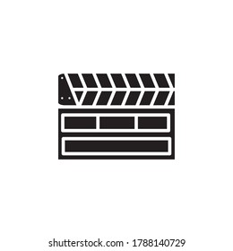 Clapper board icon vector design template
