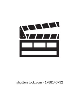 Clapper board icon vector design template