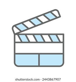 Clapper board icon vector design template