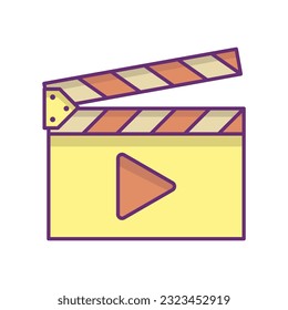 Symbol für Klappbrett auf trendigem Design