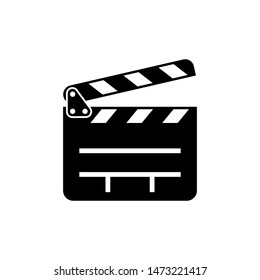 Clapper board icon vector symbol illustration