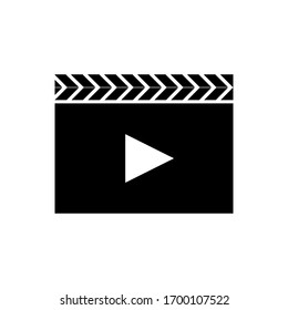 Clapper Board icon vector in trendy