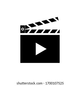 Clapper Board icon vector in trendy