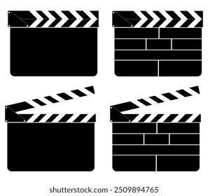 Vetor de conjunto de clapper board
Ícones de área de trabalho do filme com campo para inscrição
Cinema, filme