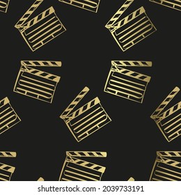 Clapper board sketch vector illustration isolated design element isolated