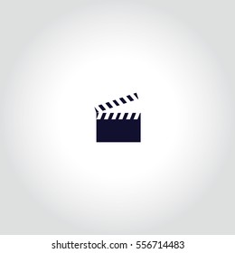 Clapper Board Vector Icon.