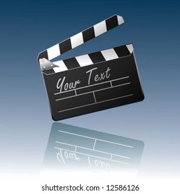 Clapper board for your text