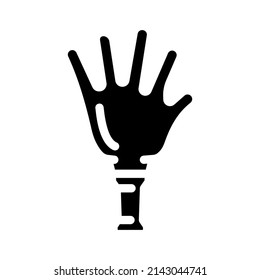 clapper fan accessory glyph icon vector. clapper fan accessory sign. isolated contour symbol black illustration