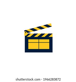 clapper film. film clapper icon