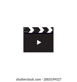 clapper film. film clapper icon